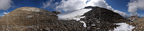 360° Panoramic image Small proglacial lake in front of Rappe glacier (as of 8.2015)