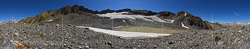 360° Panoramic photo Mutt glacier (Date 8.2015)