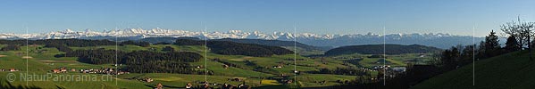 Panorama Bernese Alps from Emmental