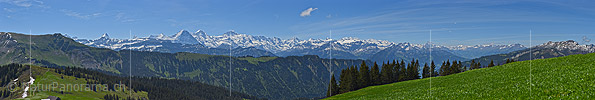 Gigapixel Panoramafoto der Berner Alpen