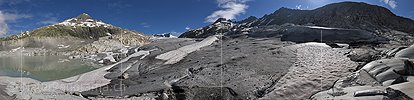 360° Panorama photo Rhone glacier (Date 7.2016)