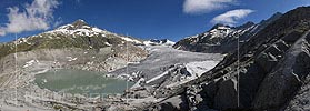 Panoramaic photo Rhone glacier (Date 7.2016)