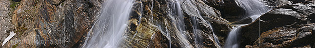 Panorama photo Waterfall and Bünder slate