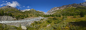 Large mountain panorama from the Lötschental (Switzerland)