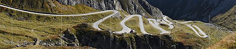 Panoramafoto Tremola (Gotthardpass)
