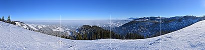 Panoramafoto Winterlandschaft