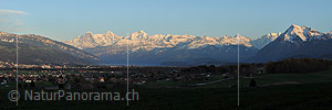 Panorama photo Bernese Alps from Aaretal