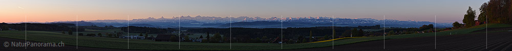 Panorama Swiss Alps from Bern