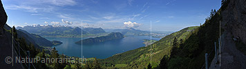 Panoramic photo Central Switzerland and Lake Lucerne by Rigi Kaltbad