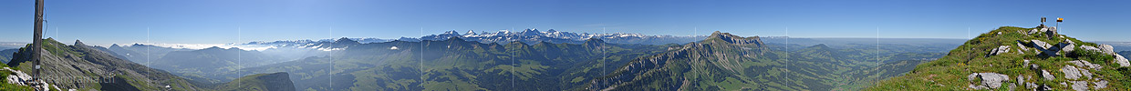 360° summit panorama Schibengütsch (Schrattenfluh)