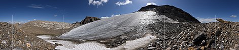 360° Panoramafoto Rappegletscher (Stand 7.2017)