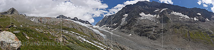 Panorama photo Anun glacier and Lang glacier (Date 8.2017)