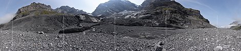 360° Panoramafoto Gamchigletscher (Stand 9.2017)