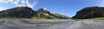 Panoramic photo of a natural landscape