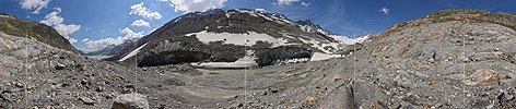 360° Panoramafoto Oberaargletscher (Stand 7.2018)
