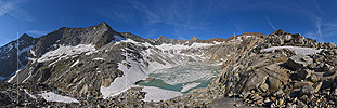 Panoramafoto Gruebengletscher