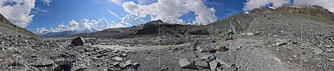 360° Panoramafoto Schwarzberggletscher (Stand 7.2018)