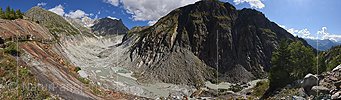 Panoramafoto Fieschergletscher (Stand 9.2018)