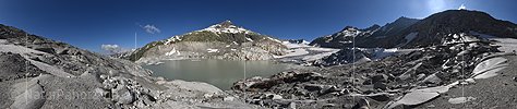 Panoramafoto Rhonegletscher (Stand 7.2019)