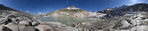 Panoramafoto Rhonegletscher (Stand 7.2019)