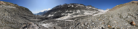 360° Panorama photo Oberaar glacier (status 7.2019)