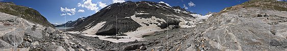 360° Panoramafoto Oberaargletscher (Stand 7.2019)
