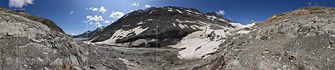 360° Panoramafoto Oberaargletscher (Stand 7.2019)