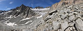 Panoramafoto Bächligletscher (Stand 8.2019)