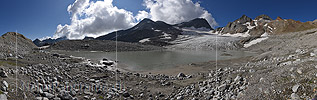Panoramic photo Witenwasseren glacier (Date: 8.2019)