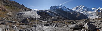 Panoramafoto Gornergletscher (Stand 9.2019)