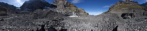 360° Panoramafoto Gamchigletscher (Stand 9.2019)