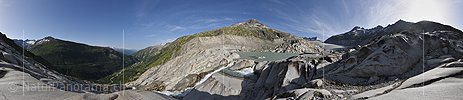 360° Panoramafoto Rhonegletscher (Stand 7.2020)