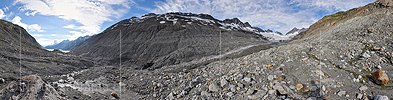 Panoramafoto Oberaargletscher (Stand 7.2020)