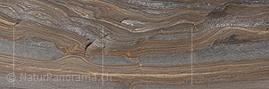 Panoramic photo Structures in the glacier polish