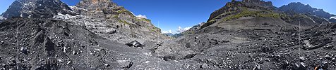 Panoramafoto Gamchigletscher (Stand 8.2020)