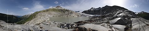 360° Panoramafoto Rhonegletscher (Stand 7.2021)