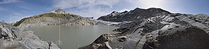 360° Panoramafoto Rhonegletscher (Stand 7.2021)