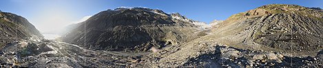 Panoramafoto Oberaargletscher (Stand 8.2021)