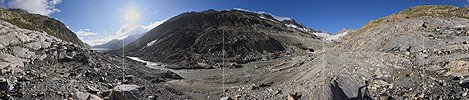 360° Panoramafoto Oberaargletscher (Stand 8.2021)