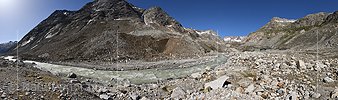 Panoramafoto Unteraargletscher (Stand 6.2022)