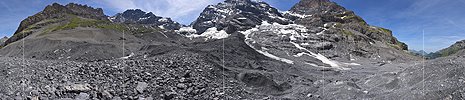 360° Panoramafoto Gamchigletscher (Stand 6.2022)