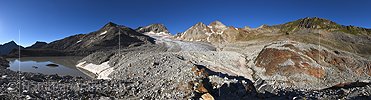 Panoramic photo Witenwasseren glacier (Date: 7.2022)