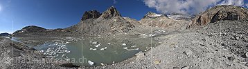 Panoramafoto Tiefengletscher (Stand 7.2022)