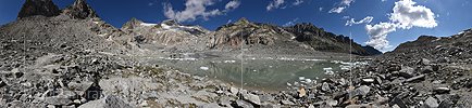 Panoramafoto Tiefengletscher (Stand 7.2022)