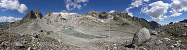 Panoramafoto Tiefengletscher (Stand 7.2022)