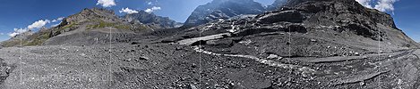 360° Panoramafoto Gamchigletscher (Stand 8.2022)