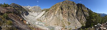 Panoramafoto Fieschergletscher (Stand 9.2022)