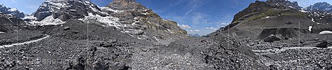 360° Panoramafoto Gamchigletscher (Stand 6.2023)