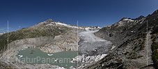 Panoramafoto Rhonegletscher (Stand 7.2023)