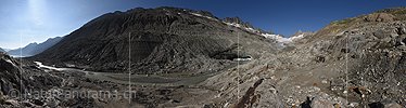 Panoramafoto Oberaargletscher (Stand 7.2023)